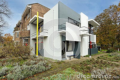 Rietveld Schroder House. Designed in 1924. Rietveld Schroderhuis was a private residence Editorial Stock Photo