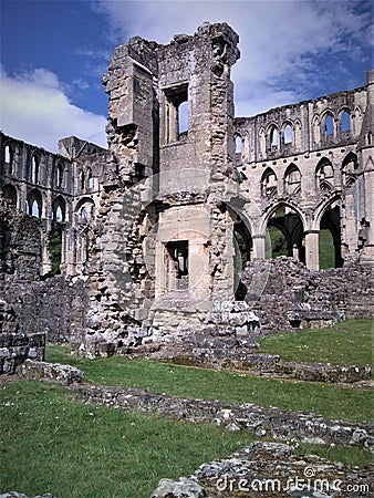 Rievaulx Abbey Yorkshire. Monastery founded in 1132. Stock Photo