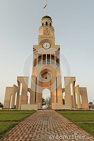 Riffa Clock Tower, Bahrain Stock Photo