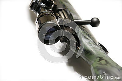 Rifle with Scope Stock Photo