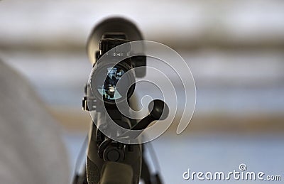 Rifle scope Stock Photo