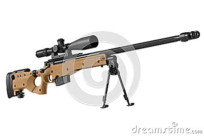Rifle sniper weapon Stock Photo