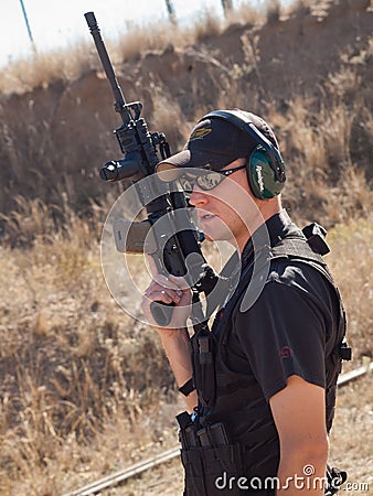 Rifle Training Editorial Stock Photo