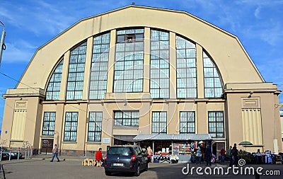 Riga Central Market is Europe largest in Riga, Editorial Stock Photo