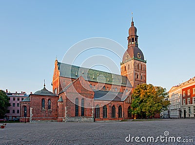 Riga Dome Cathedral Stock Photo