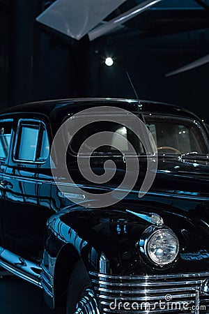 Old soviet era vintage luxury car Editorial Stock Photo