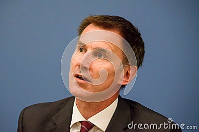 Jeremy Hunt, Minister of Foreign Affairs of United Kingdom Editorial Stock Photo