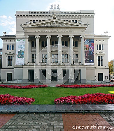 Editorial National Opera Riga Latvia Editorial Stock Photo
