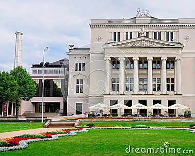 The Riga Opera Editorial Stock Photo