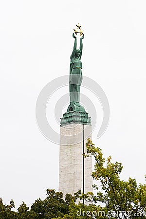 Riga Statue of Liberty Stock Photo