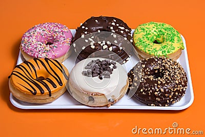 Right donuts Stock Photo