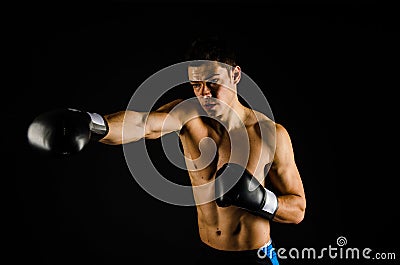 Right hand jab Stock Photo