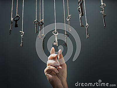 The Right Key Stock Photo