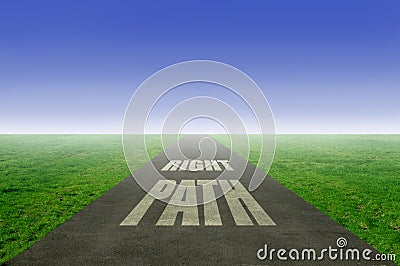 Right path Stock Photo