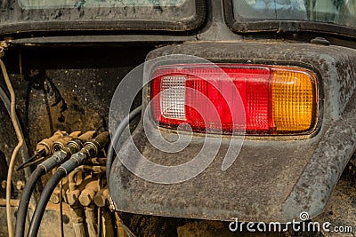 Right rear position lamps tail lamps Stock Photo