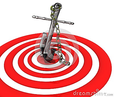 Right on target Stock Photo