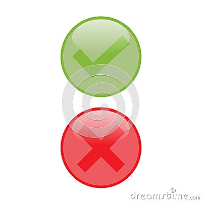 Right and Wrong icon design Vector Illustration