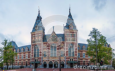 Rijksmuseum in Amsterdam Stock Photo