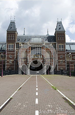 Rijksmuseum amsterdam holland museumplein Stock Photo