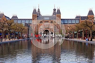 The Rijksmuseum Amsterdam museum Editorial Stock Photo