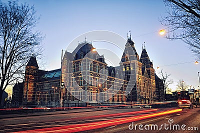 Rijksmuseum in Amsterdam Stock Photo