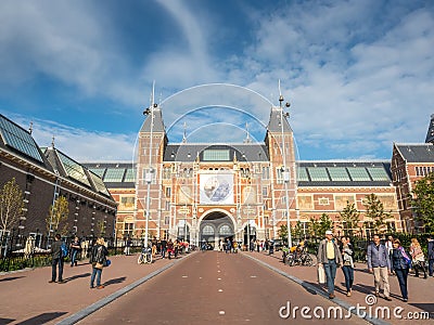Rijksmuseum in Amsterdam Editorial Stock Photo