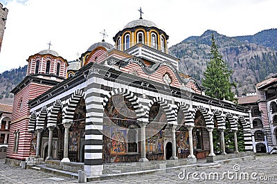 Rila monastery Stock Photo