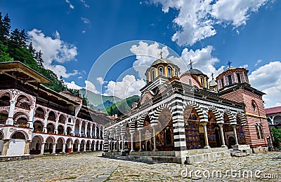 Rila monastery Stock Photo