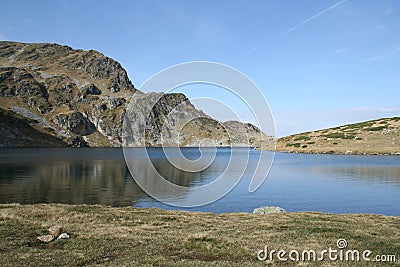 Rila Mountain and Kidney lake Stock Photo