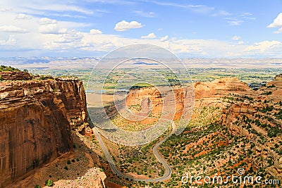 Rim Rock Drive Stock Photo