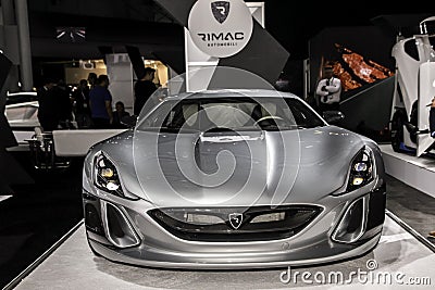 Rimac Automobili Concept_One Editorial Stock Photo