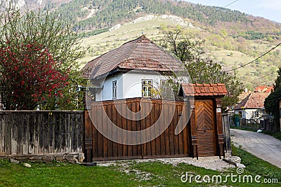 Rimetea is a small village located in Transylvania, Romania. Stock Photo