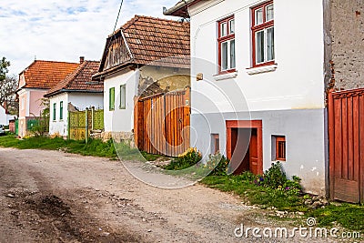 Rimetea is a small village located in Transylvania, Romania. Stock Photo