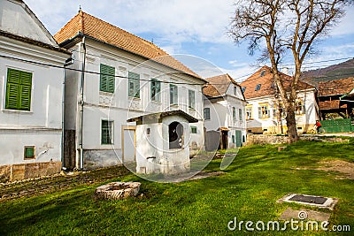 Rimetea is a small village located in Transylvania, Romania. Stock Photo
