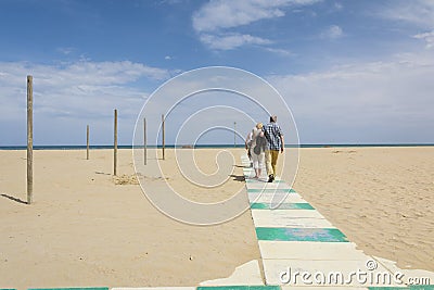 Rimini beach Editorial Stock Photo