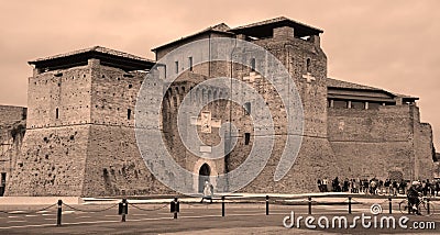 The Castel Sismondo The Malatesta Castle Editorial Stock Photo