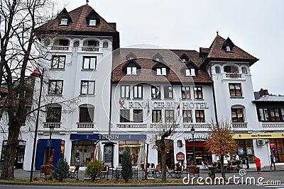 Rina Cerbul Hotel in Sinaia Editorial Stock Photo