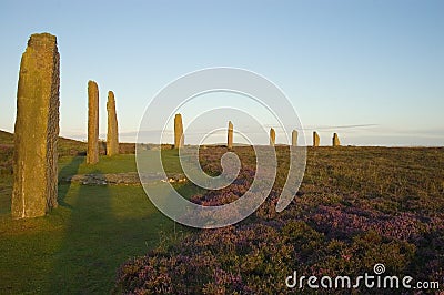 Ring of Brodgar, Orkneys, Scotland Stock Photo