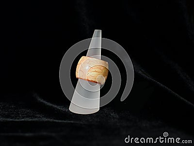 Ring brown ethnic jewelry jewelry Stock Photo