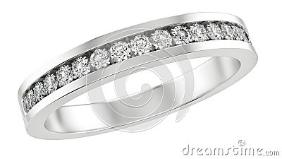 Ring with diamonds Stock Photo