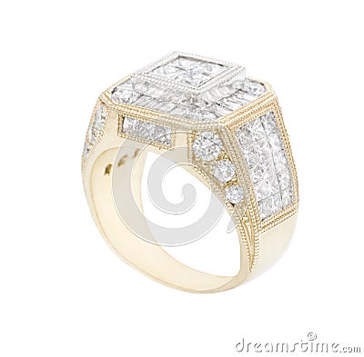 Ring with diamonds Stock Photo