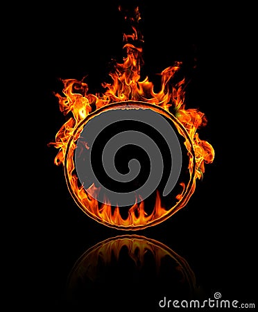 Ring of fire Stock Photo
