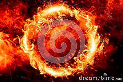 Ring of Fire Stock Photo