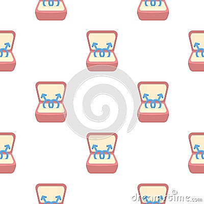 Ring icon cartoon. pattern gay icon from the big minority, homosexual cartoon. Vector Illustration