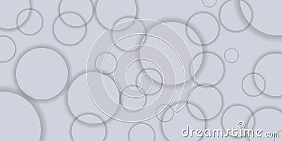 ring shape wall background with gray color and bubbles Vector Illustration