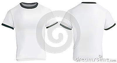 Download Ringer T-Shirt Template Stock Vector - Image: 75358891