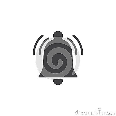Ringing bell icon vector Vector Illustration