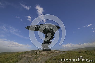 The Ringing Singing Tree nearly Burnley in Lancashire Editorial Stock Photo