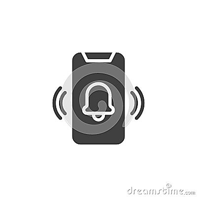 Ringing smartphone vector icon Vector Illustration