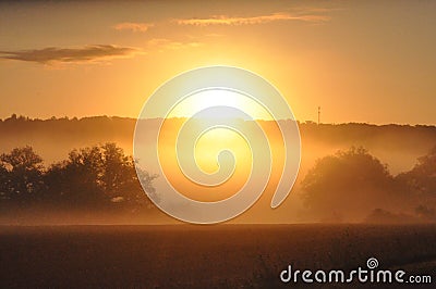 Rings of dawn Stock Photo
